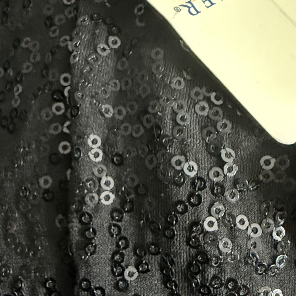 Doncaster England Sequin Cocktail Dress Black Sz 6 $350 Rare Vintage NWT - Picture 3 of 5